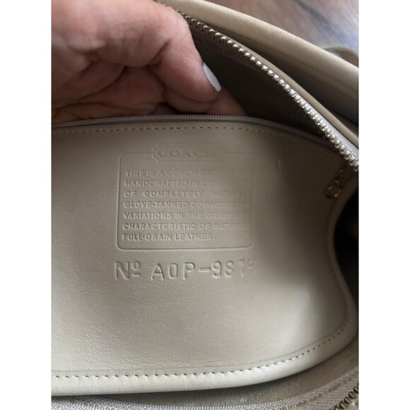 Coach Vintage 9814 Cream Leather Sutton Crossbody Shoulder Bag - Picture 2 of 8